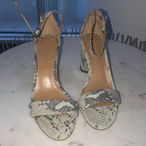 Snake skin heels